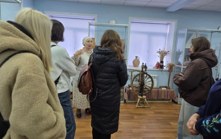 Гости в Новосильском краеведческом музее