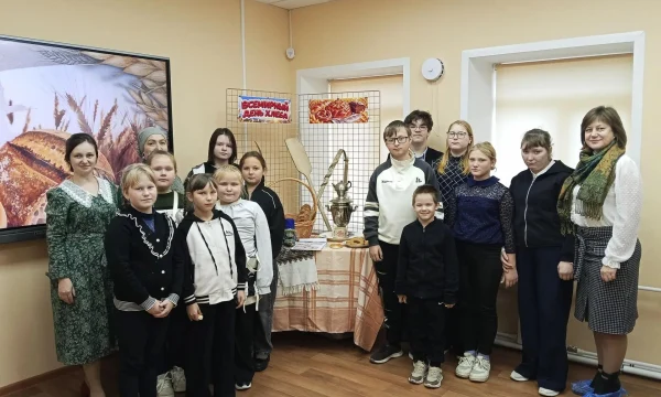 Гости в музее.